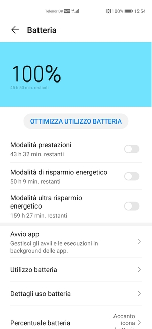 Attiva Modalità di risparmio energetico