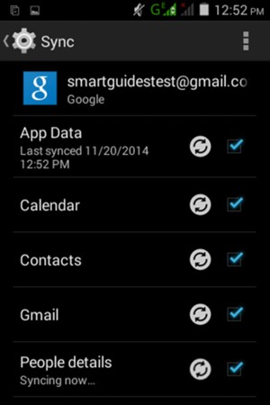 Your contacts from Google will now be synced to your AMGOO