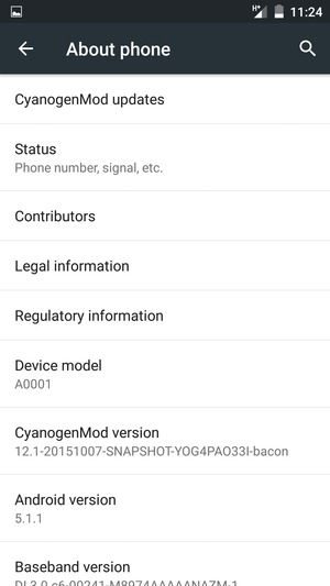Select CyanogenMod updates