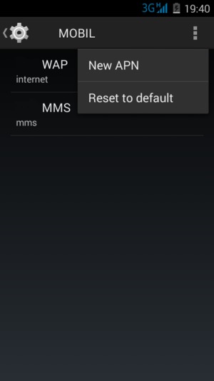 Select Reset to default