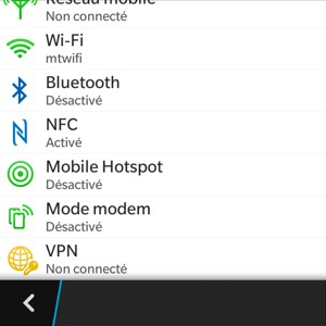 Sélectionnez Mobile Hotspot