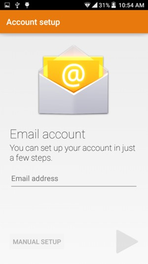 Enter your Gmail or Hotmail address and select Next