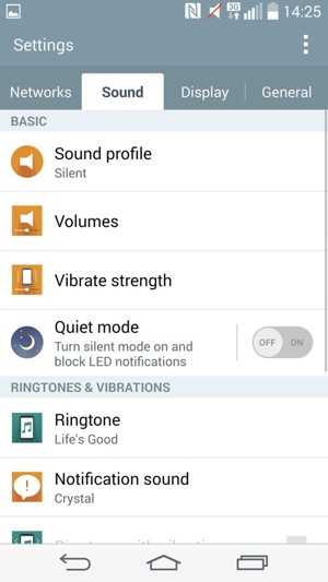 Select Sound profile