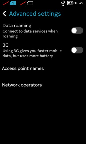 Turn off 3G to enable 2G