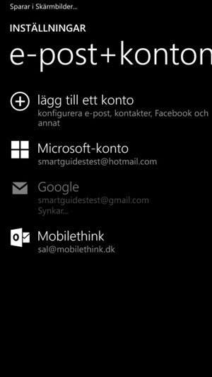 Dina kontakter från Google kommer nu att synkroniseras med din Lumia