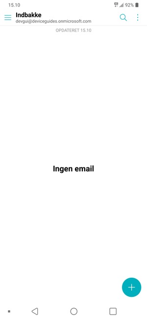 Din Gmail er klar til brug