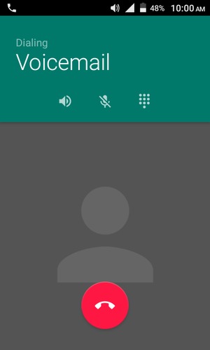 If your voicemail is calling like on this screen, your phone is set up correctly.