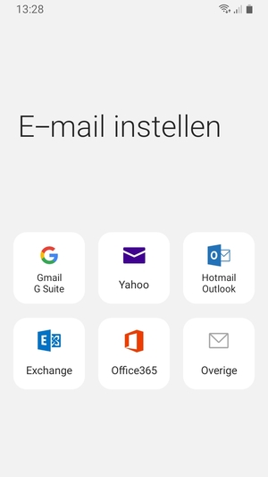 Selecteer Gmail G Suite