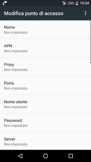 Inserisci informazioni MMS