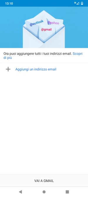 Seleziona Aggiungi un indirizzo email