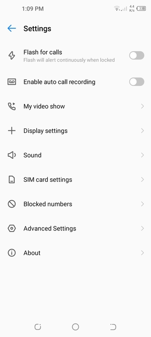 Select SIM card settings