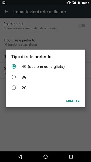 Seleziona la tua opzione preferita