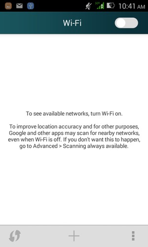 Turn on Wi-Fi