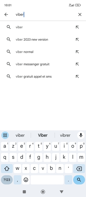 Saisissez le nom de l'appli et sélectionnez Rechercher