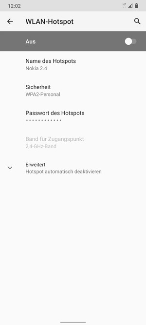 Schalten Sie WLAN-Hotspot ein