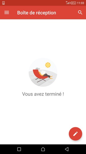 Votre messagerie Gmail est prête à l'emploi