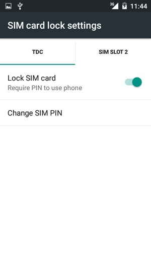 Select Gamma and select Change SIM PIN