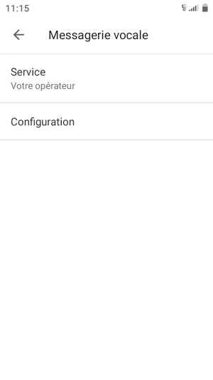 Sélectionnez Configuration