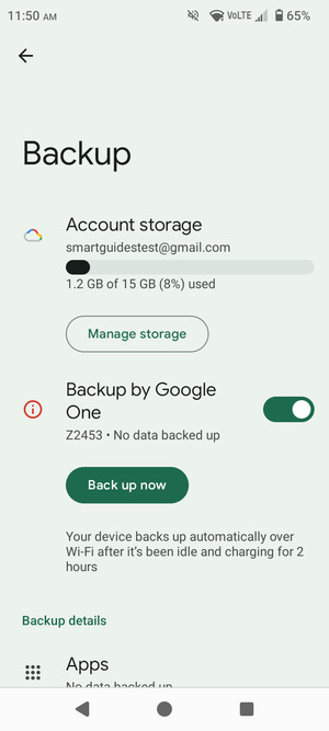 Select Account storage