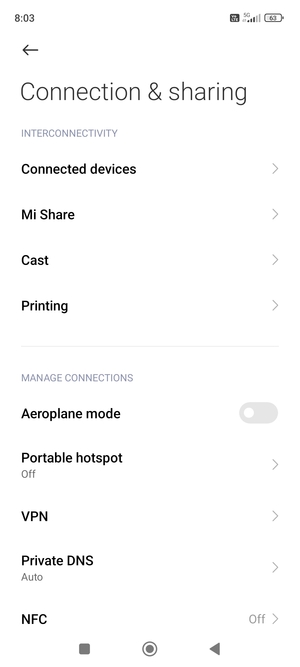 Select Portable hotspot
