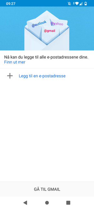 Velg Legg til en e-postadresse