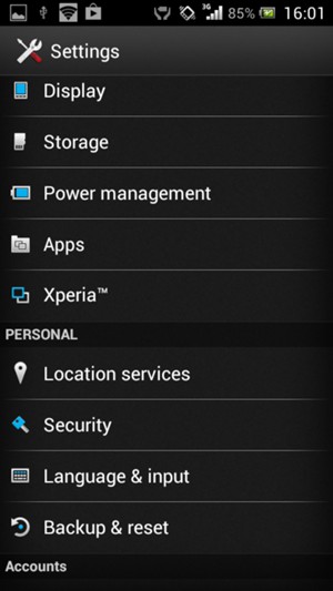 Return to the Settings menu and select Location services