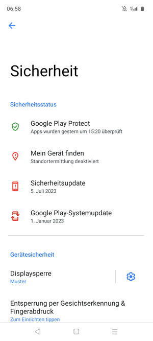 Ihr Handy ist jetzt mit einer Bildschirmsperre gesichert