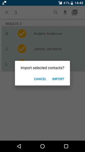 Select IMPORT