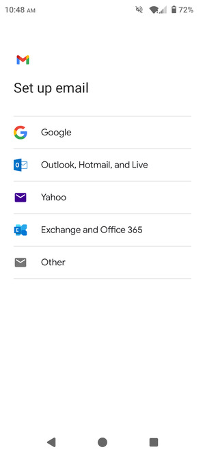 Select Outlook, Hotmail, and Live