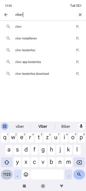 Geben Sie den Namen der App ein und wählen Sie Suchen