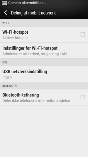 Vælg Indstillinger for Wi-Fi-hotspot