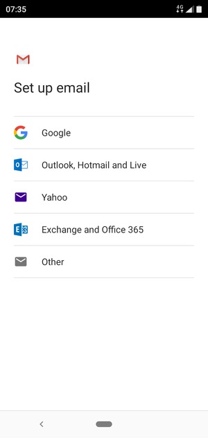 Select Exchange and Office 365