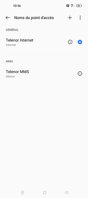 Votre téléphone est maintenant configuré pour les MMS