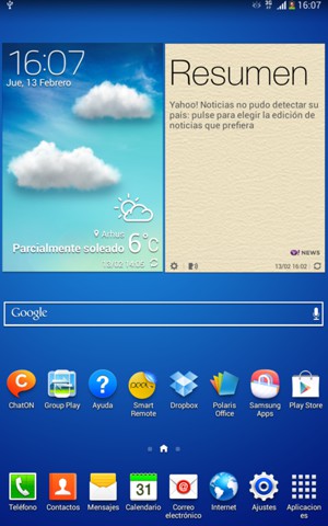 el tablet módem - Samsung Galaxy Tab 3 - Android 4.2.2 - Device Guides