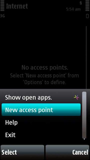 Select New access point