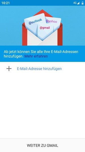 Wählen Sie E-Mail-Adresse hinzufügen