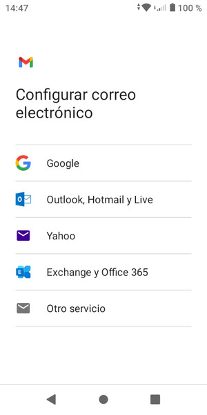 Seleccione Exchange y Office 365