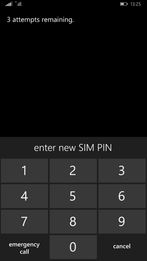 Enter your new SIM PIN