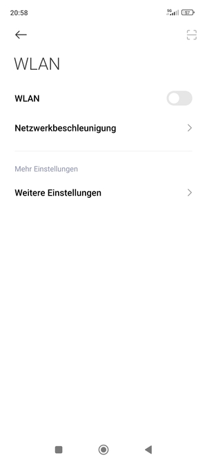 Schalten Sie WLAN ein