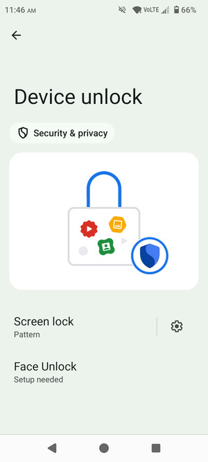 Your phone is now secure with a screen lock