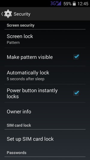 To change the PIN for the SIM card, return to the Security menu and select Set up SIM card lock