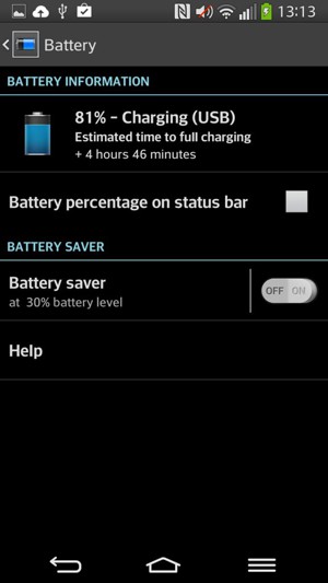 Select Battery saver