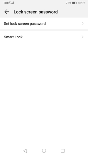 Select Set lock screen password