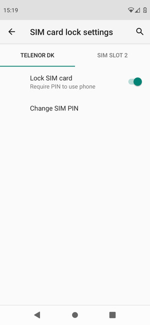 Select Public and select Change SIM PIN
