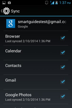 Check the Contacts checkbox