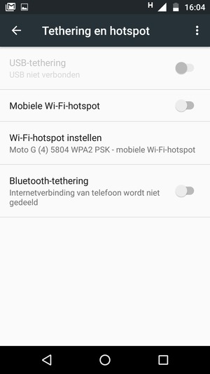 Selecteer Wi-Fi-hotspot instellen