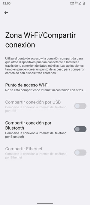 Seleccione Punto de acceso Wi-Fi