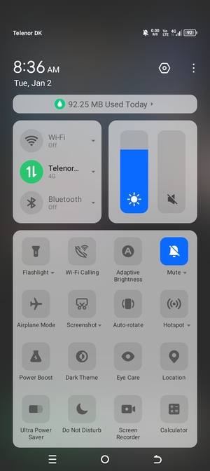 Select Adaptive Brightness