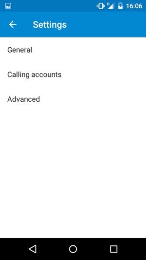 Select Calling accounts
