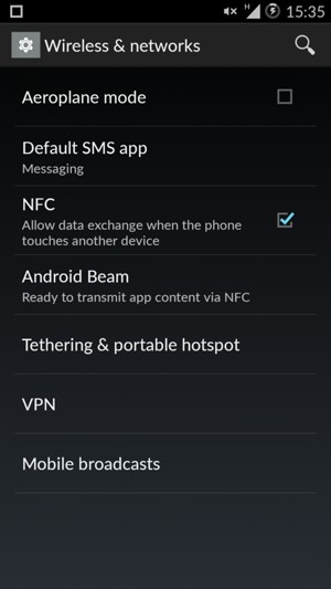 Scroll to and select Tethering & portable hotspot